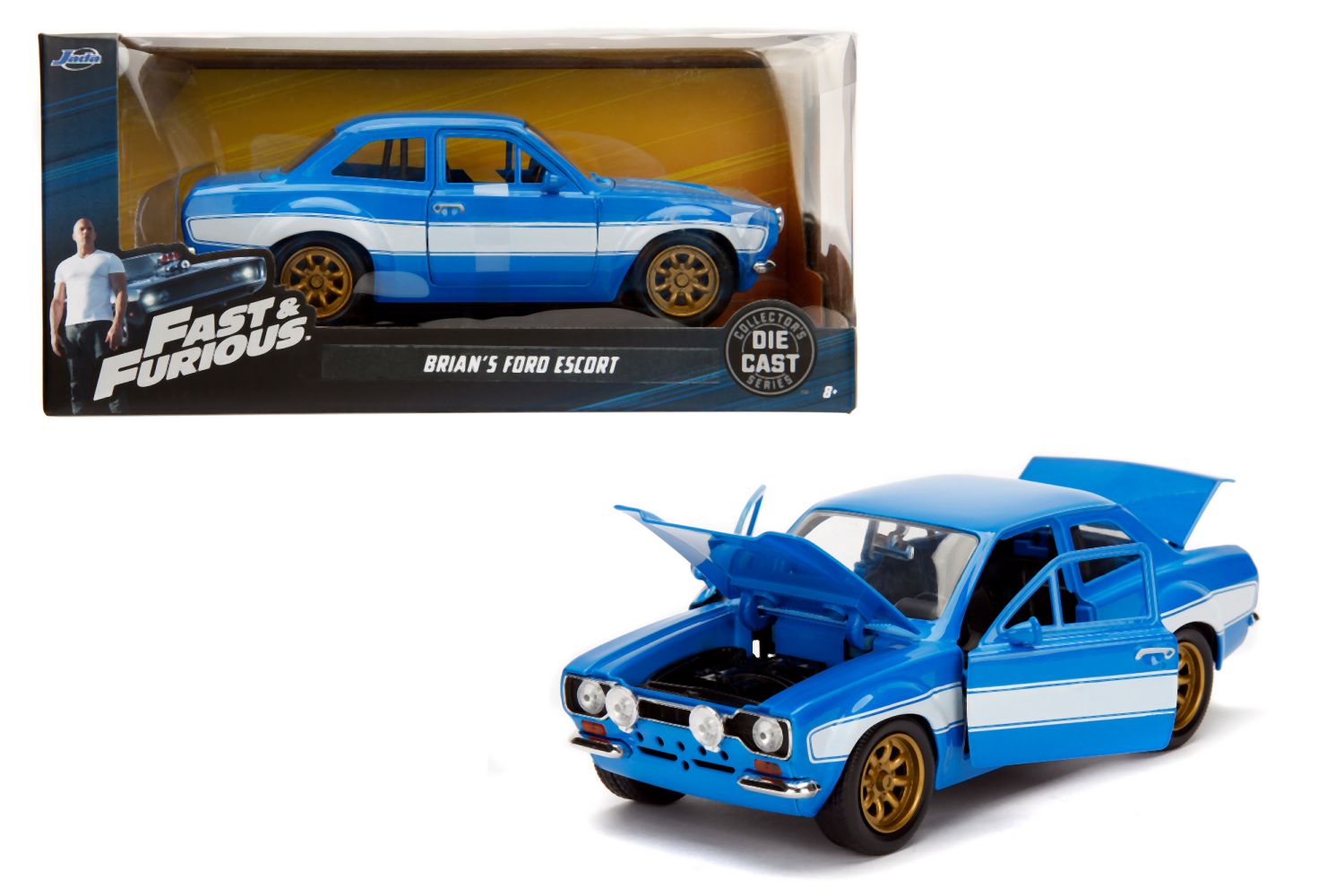 Rýchlo a zbesilo Brianovo auto 1974 Ford Escort 1:24